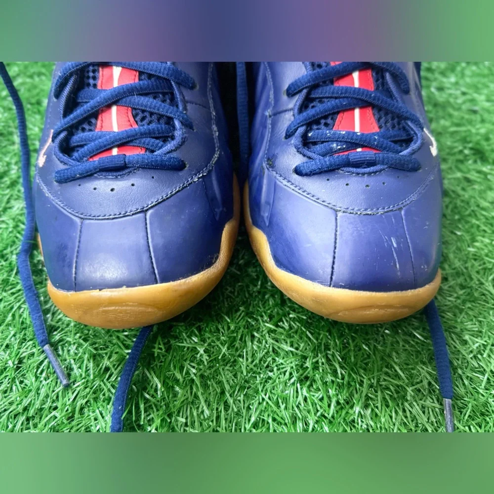 Nike Air Foamposite Pro Blue Void University Red‎ (GS) Size 6.5Y